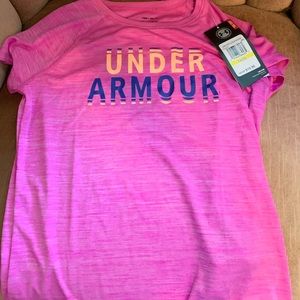 Girls Pink Under Armour Shirt(NWT)